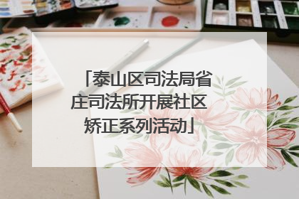 泰山区司法局省庄司法所开展社区矫正系列活动