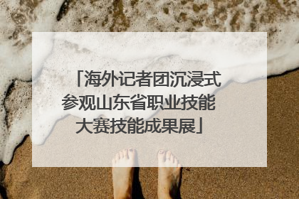 海外记者团沉浸式参观山东省职业技能大赛技能成果展