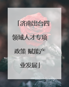 济南出台四领域人才专项政策 赋能产业发展