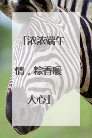 浓浓端午情，粽香暖人心