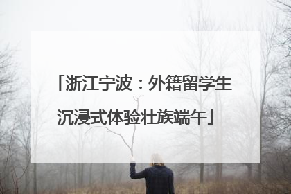 浙江宁波：外籍留学生沉浸式体验壮族端午