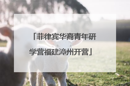 菲律宾华裔青年研学营福建漳州开营