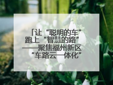 让“聪明的车”跑上“智慧的路”——聚焦福州新区“车路云一体化”项目实施工作