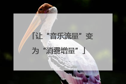 让“音乐流量”变为“消费增量”