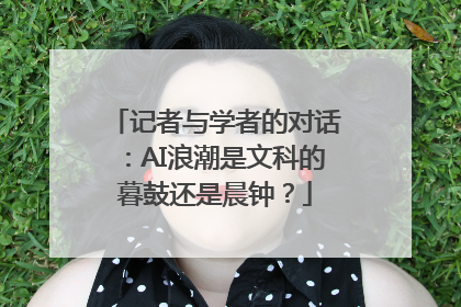 记者与学者的对话：AI浪潮是文科的暮鼓还是晨钟？