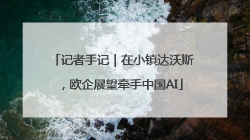 记者手记｜在小镇达沃斯，欧企展望牵手中国AI