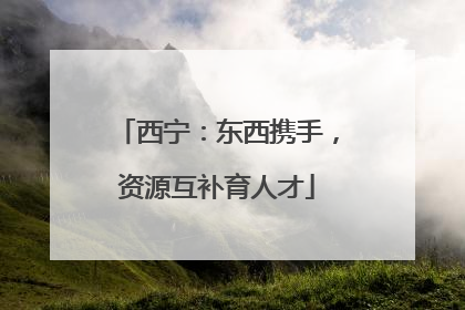西宁：东西携手，资源互补育人才
