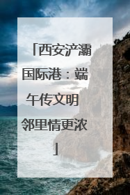 西安浐灞国际港：端午传文明 邻里情更浓