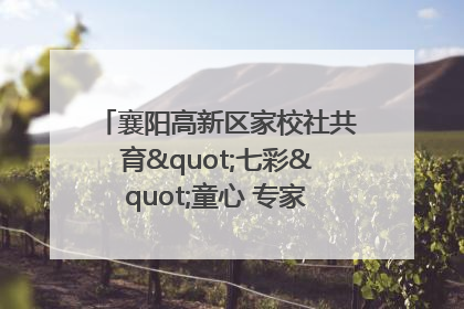 襄阳高新区家校社共育"七彩"童心 专家团支招智慧育儿