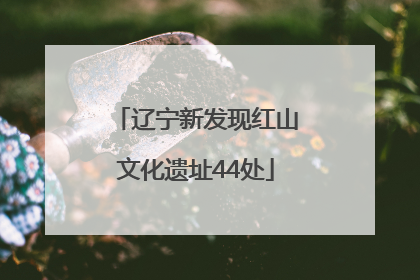 辽宁新发现红山文化遗址44处