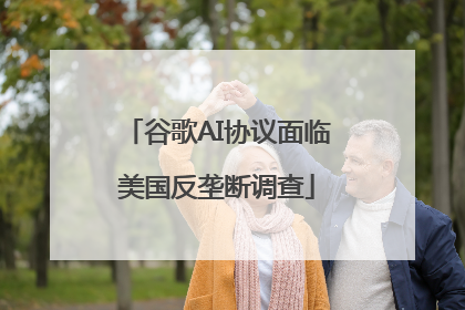 谷歌AI协议面临美国反垄断调查