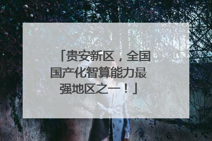 贵安新区，全国国产化智算能力最强地区之一！