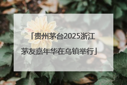 贵州茅台2025浙江茅友嘉年华在乌镇举行