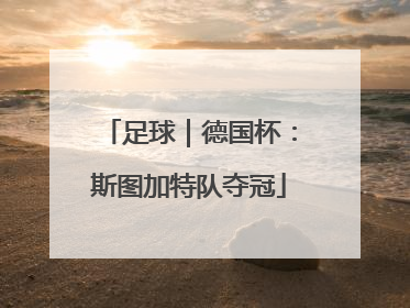 足球｜德国杯：斯图加特队夺冠