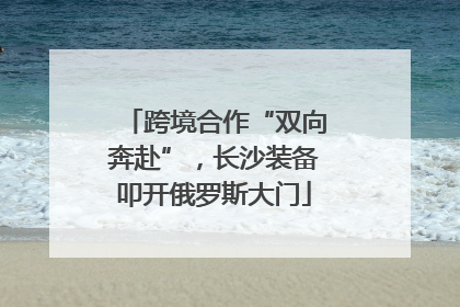 跨境合作“双向奔赴”，长沙装备叩开俄罗斯大门