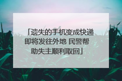 遗失的手机变成快递即将发往外地 民警帮助失主顺利取回