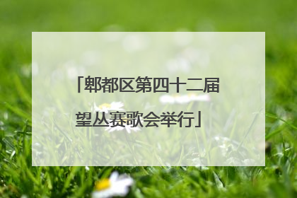 郫都区第四十二届望丛赛歌会举行