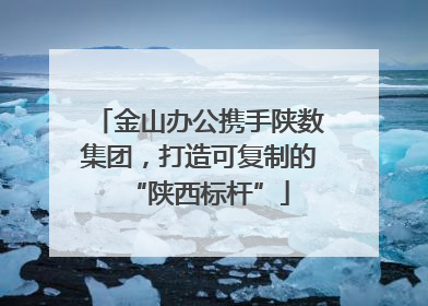 金山办公携手陕数集团，打造可复制的“陕西标杆”