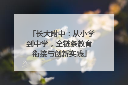长大附中：从小学到中学，全链条教育衔接与创新实践