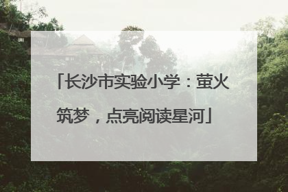 长沙市实验小学：萤火筑梦，点亮阅读星河