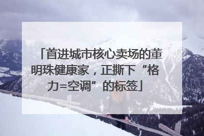 首进城市核心卖场的董明珠健康家，正撕下“格力=空调”的标签