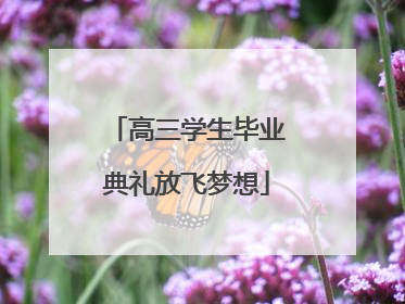 高三学生毕业典礼放飞梦想