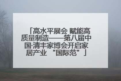 高水平展会 赋能高质量制造——第八届中国·清丰家博会开启家居产业 “国际范”