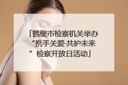 鹤壁市检察机关举办“携手关爱·共护未来”检察开放日活动