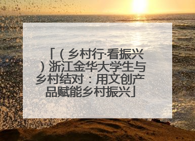 （乡村行·看振兴）浙江金华大学生与乡村结对：用文创产品赋能乡村振兴
