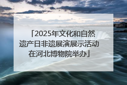 2025年文化和自然遗产日非遗展演展示活动在河北博物院举办