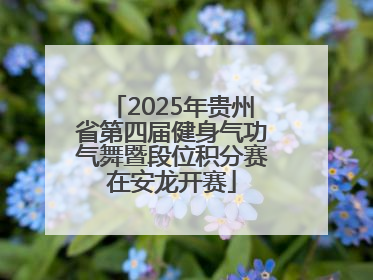 2025年贵州省第四届健身气功气舞暨段位积分赛在安龙开赛