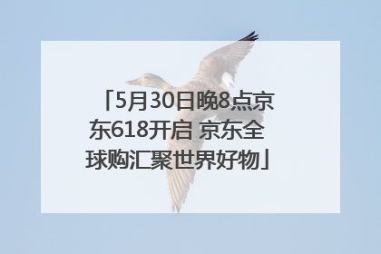 5月30日晚8点京东618开启 京东全球购汇聚世界好物