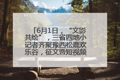 6月1日，“文影共绘”，三省四地小记者齐聚豫西松鹿欢乐谷，征文暨短视频大赛精彩启幕！